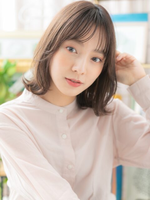 大人可愛い小顔外ハネボブ20代30代