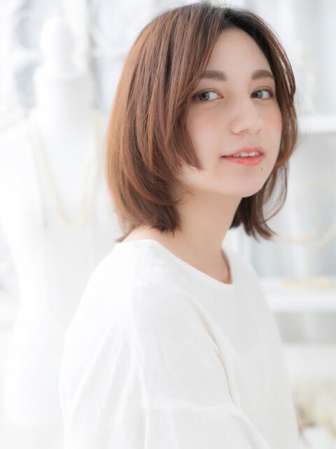 くびれヘア姫カットオンブレ大人ボブウルフ20代30代